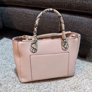 A New Day pale pink + snake skin handbag